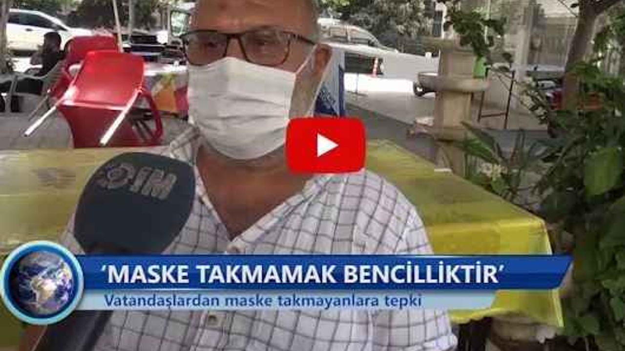 Alanya'da vatandaşlardan maske takmayanlara tepki